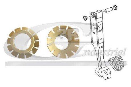 (К-кт 2 шт)Втулка педали сцепления Audi A3, Q2, Q3, Tt Seat Ateca, Leon, Leon St Skoda Kodiaq, 3RG 26755