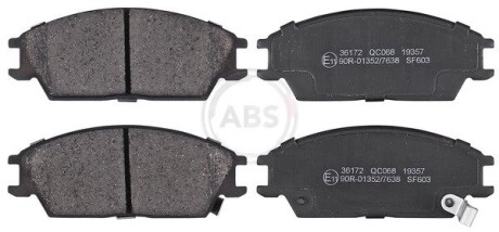 Колодка гальм. диск. HONDA/HYUNDAI ACCORD/ACCENT передн. (ABS) A.B.S. 36172