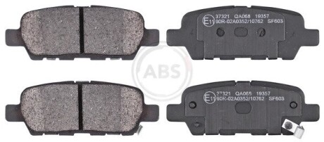 Колодка гальм. диск. NISSAN/RENAULT QASHQAI/X-TRAIL/KOLEOS задн. (ABS) A.B.S. 37321