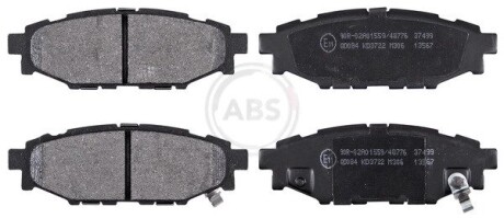 Колодка гальм. диск. SUBARU LEGACY/OUTBACK задн. (ABS) A.B.S. 37499