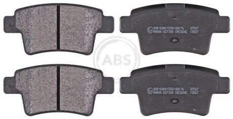 Колодка гальм. диск. CITROEN C4, C4 PICASSO задн. (ABS) A.B.S. 37597