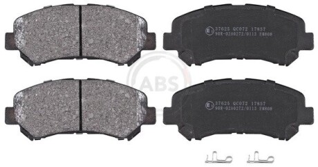 Колодка гальм. диск. NISSAN QASHQAI, передн. (ABS) A.B.S. 37625