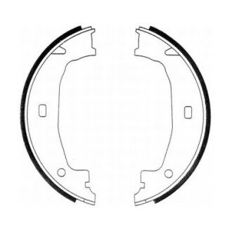 Гальмівні колодки, барабанні ABE CRB004ABE