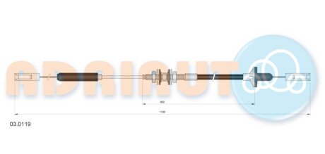 Трос зчеплення ADRIAUTO 03.0119
