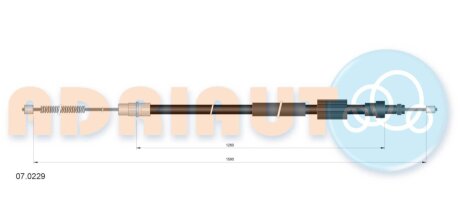 Трос ручного гальма ADRIAUTO 07.0229