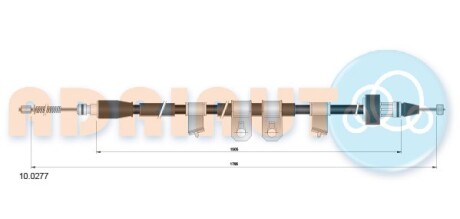 Трос зупиночних гальм ADRIAUTO 100277
