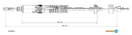 Трос зчеплення ADRIAUTO 11.0141.1