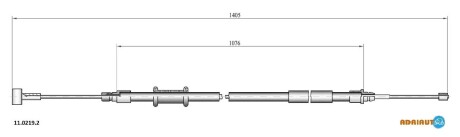 Трос зупиночних гальм ADRIAUTO 11.0219.2