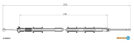 Трос зупиночних гальм ADRIAUTO 1102402