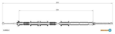 Трос зупиночних гальм ADRIAUTO 11.0241.2