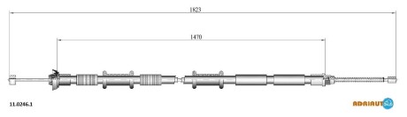 Трос зупиночних гальм ADRIAUTO 11.0246.1