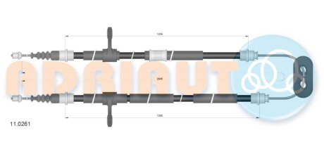 Трос ручного гальма ADRIAUTO 11.0261