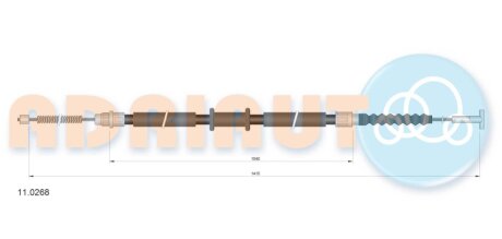 Трос ручного гальма ADRIAUTO 11.0268