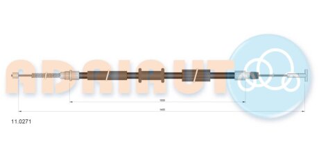 Трос ручного гальма ADRIAUTO 11.0271