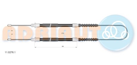 Трос ручного гальма ADRIAUTO 11.0276.1