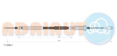 Трос ручного тормоза ADRIAUTO 11.0280.1