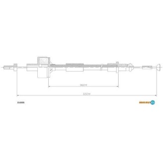 Трос зчеплення FORD FIESTA ADRIAUTO 13.0101