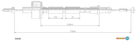 Трос зчеплення ADRIAUTO 13.0132