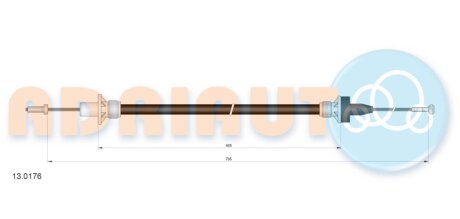 Трос зчеплення ADRIAUTO 13.0176