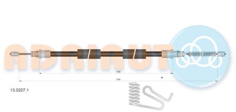 Трос ручного гальма ADRIAUTO 13.0207.1
