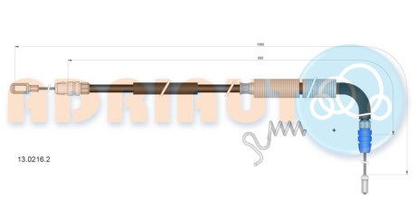 Трос ручного тормоза ADRIAUTO 13.0216.2