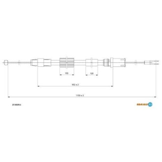 Трос ручного гальма MERCEDES VITO ADRIAUTO 27.0229.1