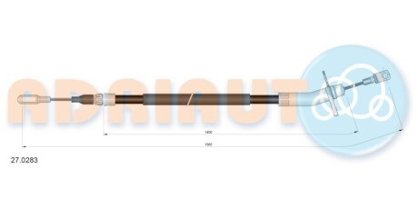 Трос ручного тормоза ADRIAUTO 27.0283