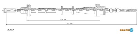 Трос зчеплення NISSAN ALMERA ADRIAUTO 28.0110