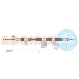 Трос зупиночних гальм ADRIAUTO 28.0247.1