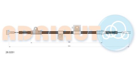 Трос ручного гальма ADRIAUTO 28.0251