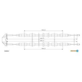 Трос зупиночних гальм ADRIAUTO 33.0210.1