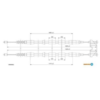 Трос зупиночних гальм ADRIAUTO 33.0216.1