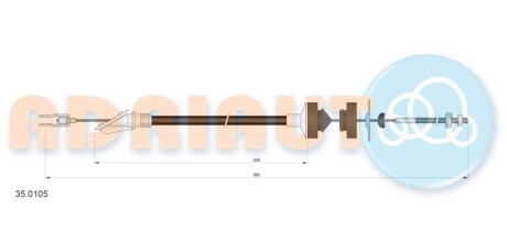 Трос зчеплення ADRIAUTO 35.0105