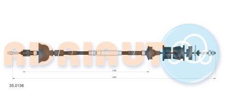 Трос зчеплення ADRIAUTO 35.0136