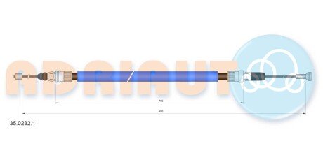 Трос зупиночних гальм ADRIAUTO 3502321