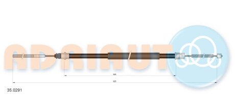 Трос ручного гальма ADRIAUTO 35.0291