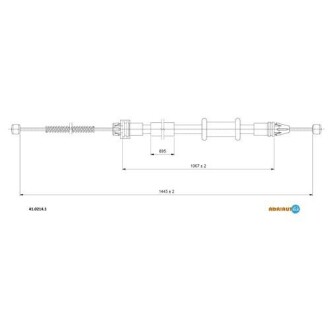 Трос ручного гальма RENAULT KANGOO ADRIAUTO 41.0214.1