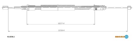 Трос зупиночних гальм ADRIAUTO 41.0236.1