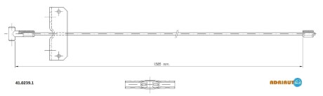 Трос зупиночних гальм ADRIAUTO 41.0239.1