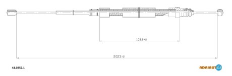 Трос зупиночних гальм ADRIAUTO 41.0252.1