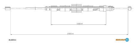 Трос зупиночних гальм ADRIAUTO 41.0253.1