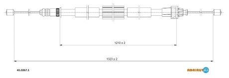 Трос зупиночних гальм ADRIAUTO 4102671