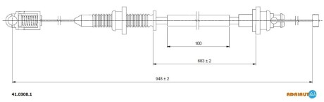 Трос газу ADRIAUTO 41.0308.1