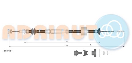 Трос зчеплення ADRIAUTO 55.0161
