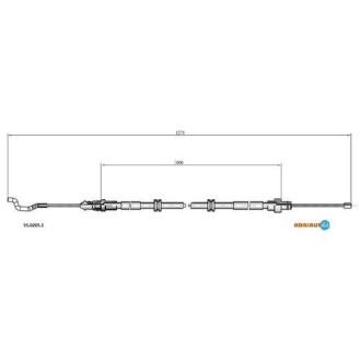Трос зупиночних гальм ADRIAUTO 55.0205.1