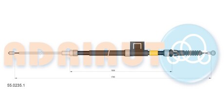 Трос зупиночних гальм ADRIAUTO 55.0235.1