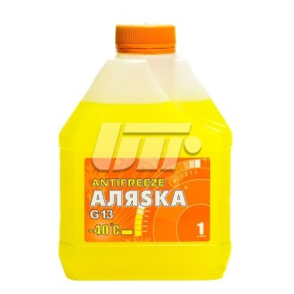 Антифриз Аляска ANTIFREEZE-40 (жовтий) Каністра 1л/0,98 кг АЛЯSКА 5369