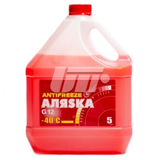 Антифриз Аляска ANTIFREEZE-40 (червоний) Каністра 5л/4,9 кг АЛЯSКА 5527