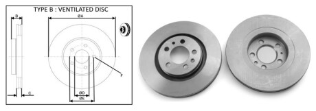 Диск гальмiвний передній (кратно 2) VW GOLF IV (1J1) (05/00-05/04) APPLUS APLUS 61283AP