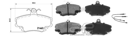 Колодка гальмiвна перед Renault Logan (LS_) [09/04-] APPLUS APLUS 71119BBAP